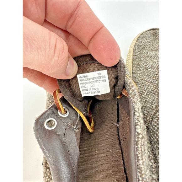 Men's 9 D POLO Ralph Lauren Vaughn Donegal Wool Tweed & Suede Casual Sneakers - Picture 5 of 10